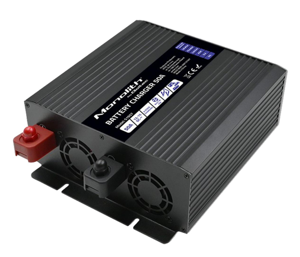 Qoltec Inteligenta Ładwarka Monolith LiFePO4 AGM GEL 50A 12V - 1238977 - zdjęcie